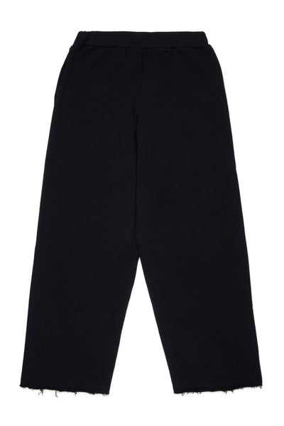Pantalone nero in felpa con logo per bambini Marni M01917 0M900 