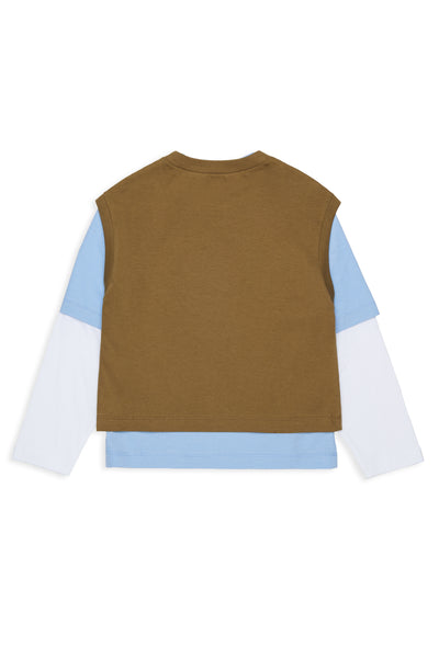 T-shirt multicolor con logo per bambino Marni M01953 0M721 