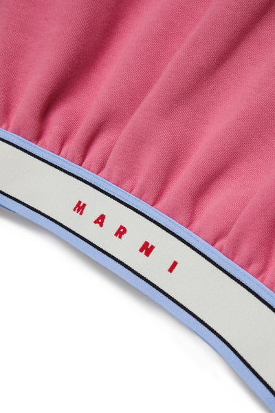 Felpa rosa con logo per bambina Marni M01969 0M352 