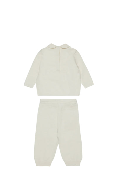 completo maglia + pantalone panna per neonati Marni M01993 0M116 