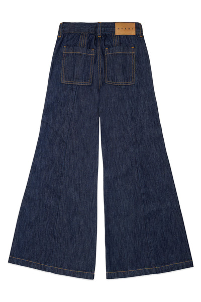 Jeans a zampa in denim blu per bambina Marni M02024 0M01 
