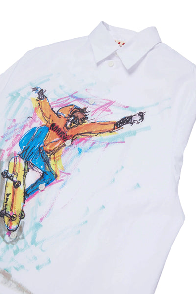 Camicia con stampa multicolor per bambini Marni M02025 0M863 
