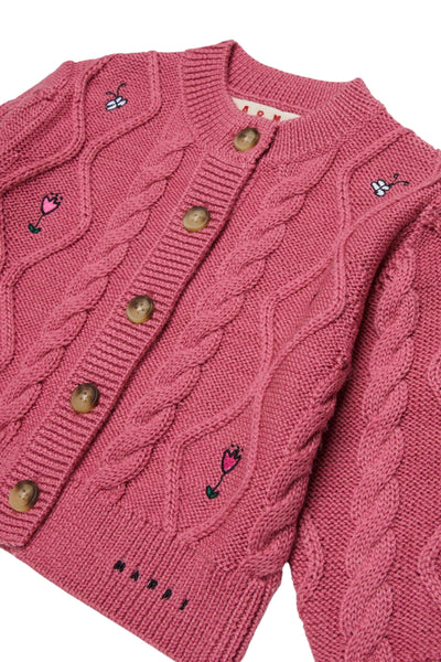 Maglia rosa antico per neonata Marni M02034 0M352 