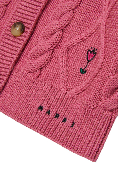 Maglia rosa antico per neonata Marni M02034 0M352 