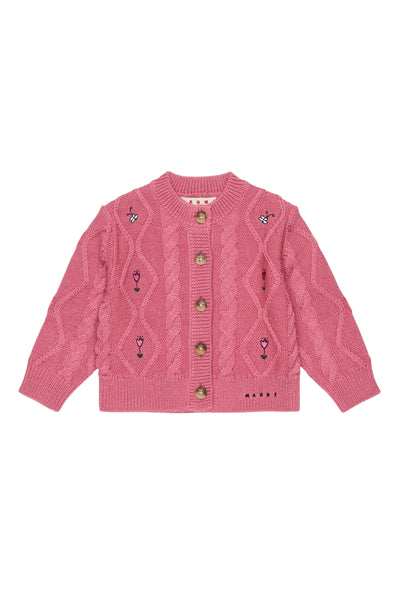 Maglia rosa antico per neonata Marni M02034 0M352 