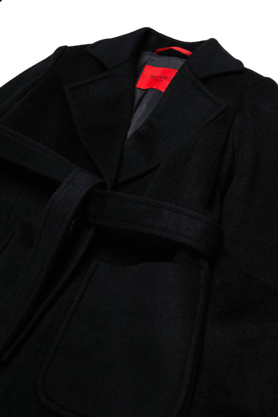 Cappotto lungo nero per bambina MAX&Co. MX0001 MX900 