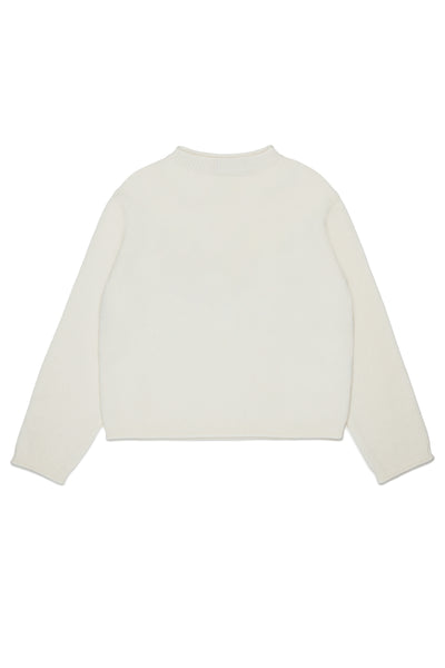 Maglione bianco con logo per bambina MAX&Co. MX0233 MX104 