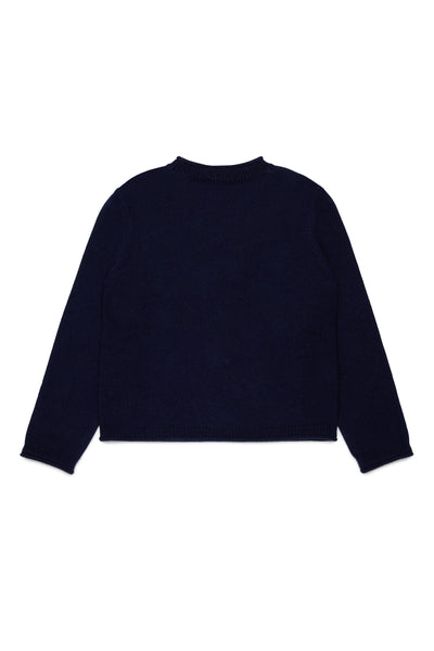 Maglione blu con logo per bambina MAX&Co. MX0233 MX854 