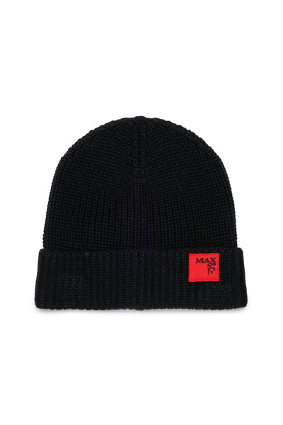 Berretto nero con logo per bambina MAX&Co. MX0242 MX900 