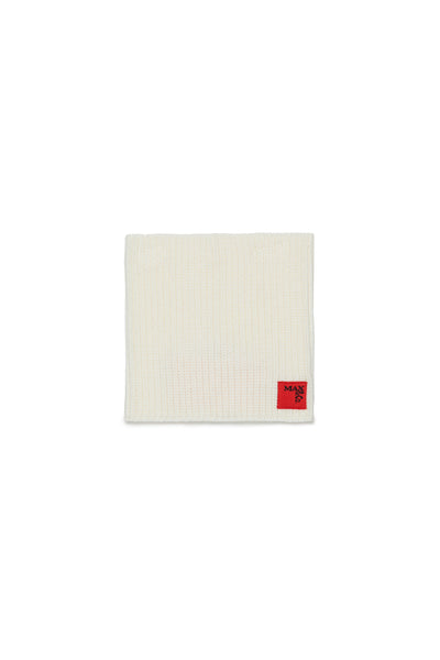 Sciarpa in maglia panna con logo per bambina MAX&Co. MX0244 MX102 