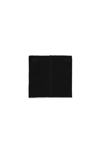 Sciarpa in maglia nera con logo per bambina MAX&Co. MX0244 MX900 