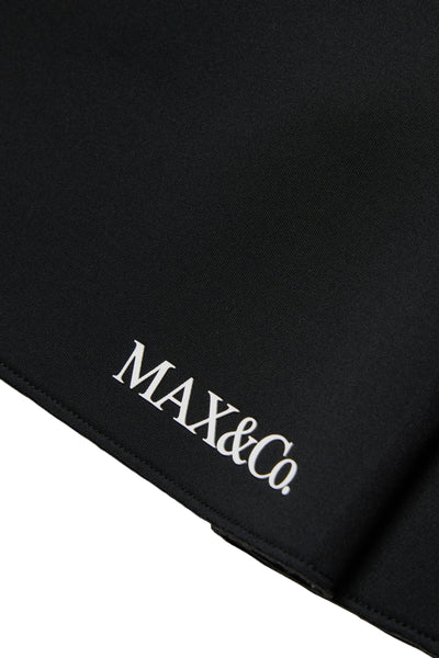 Cappotto in neoprene nero con logo per bambina MAX&Co. MX0369 MX900 