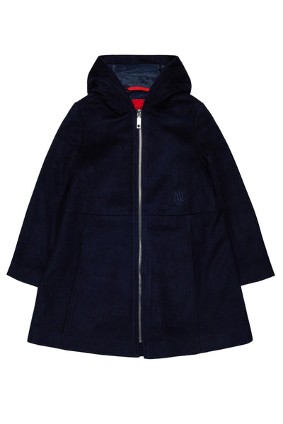 Cappotto blu con logo per bambina MAX&Co. MX0370 MX854 