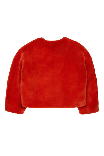 Pelliccia ecologica arancione bruciato per bambina MAX&Co. MX0371 MX253 