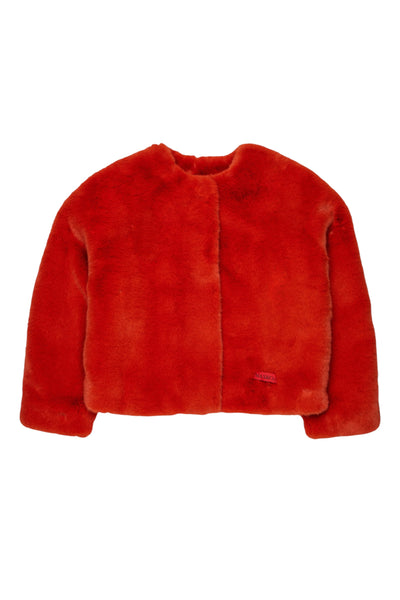 Pelliccia ecologica arancione bruciato per bambina MAX&Co. MX0371 MX253 