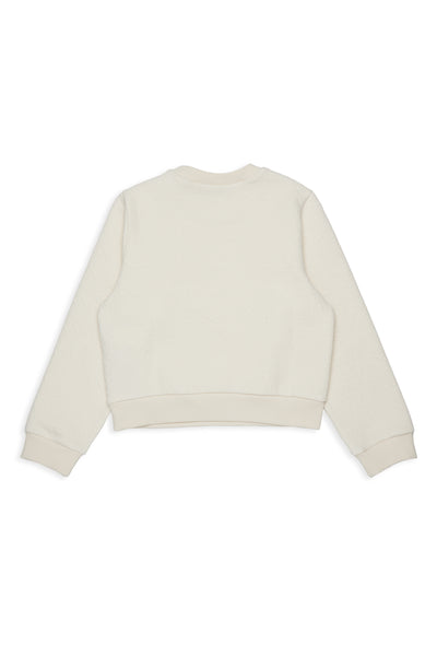 Felpa panna con logo in rilievo per bambina MAX&Co. MX0408 MX101 
