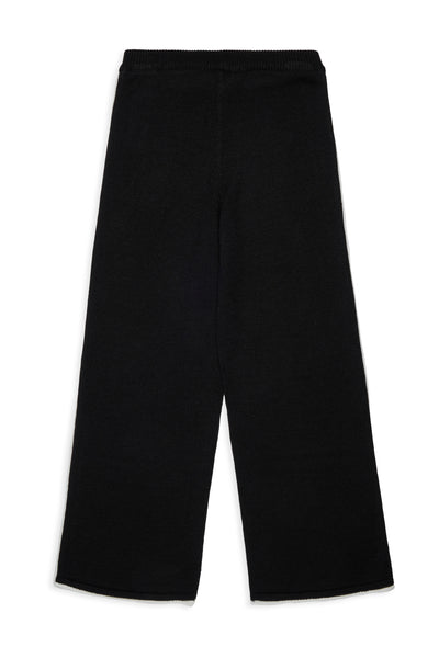 Pantalone nero in maglia con logo per bambina MAX&Co. MX0413 MX900 