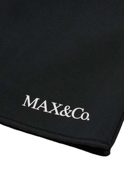 Gonna nera in neoprene con logo per bambina MAX&Co. MX0428 MX900 