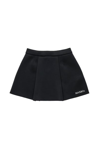 Gonna nera in neoprene con logo per bambina MAX&Co. MX0428 MX900 