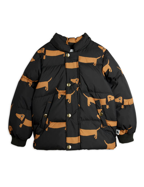 Piumino nero con stampa all over per neonati e bambini Mini Rodini 1100038499 BLACK 