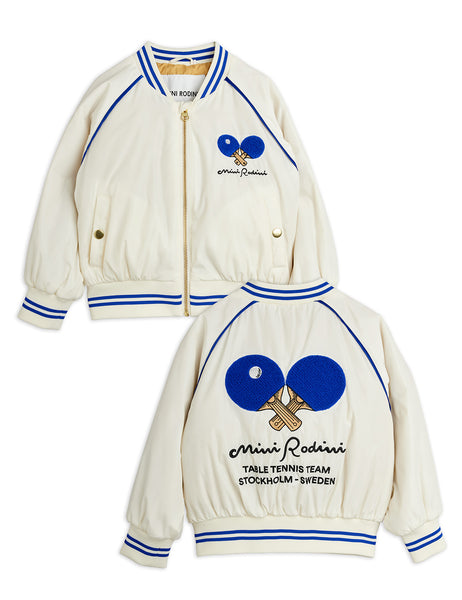 Giubbino bianco con ricami per neonati e bambini Mini Rodini 2661010010 WHITE 