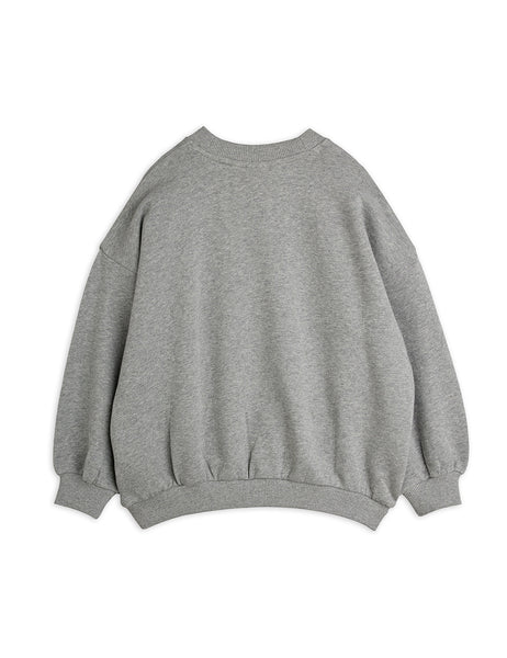 Felpa grigia con patch per neonati  e bambini Mini Rodini 2662012794 GREY 