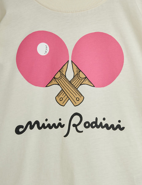 T-shirt panna con stampa per neonata e bambina Mini Rodini 2662013210 WHITE 