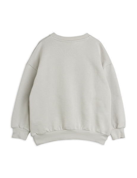 Felpa grigia con logo per neonato e bambino<BR/> Mini Rodini 2662013397 GREY 