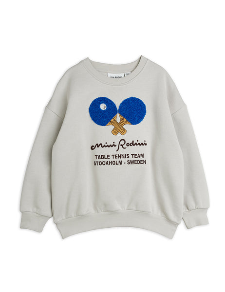 Felpa grigia con logo per neonato e bambino<BR/> Mini Rodini 2662013397 GREY 