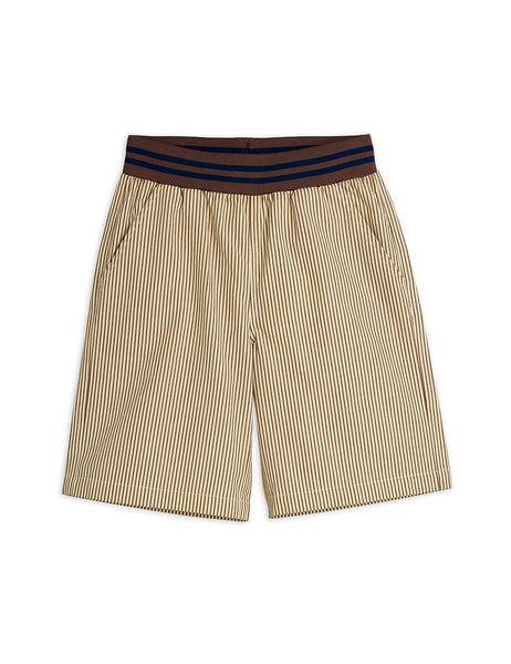 Shorts a righe marroni per neonato e bambino Mini Rodini 2663010216 BROWN 