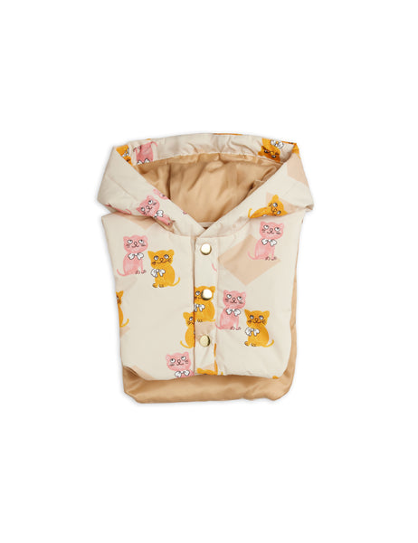 Piumino beige con stampa all over per neonati e bambini Mini Rodini 2671010400 MULTI 