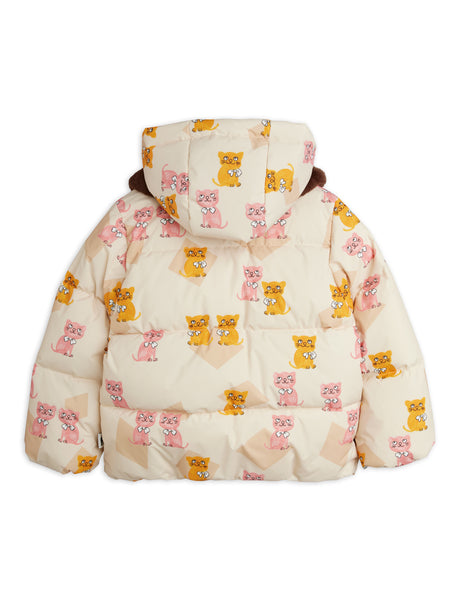 Piumino beige con stampa all over per neonati e bambini Mini Rodini 2671010400 MULTI 