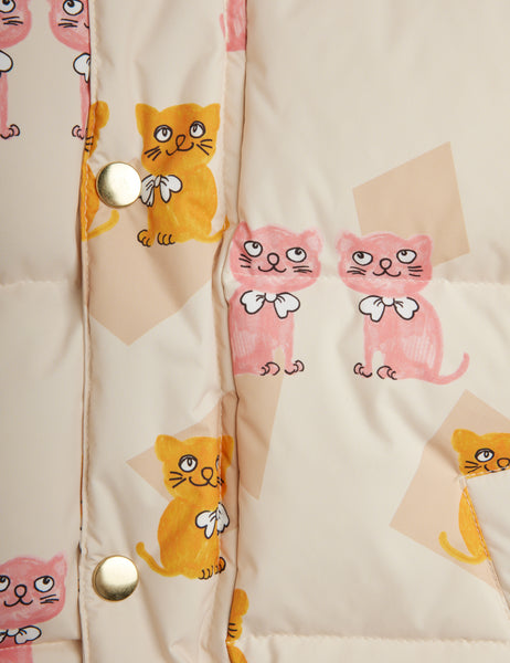 Piumino beige con stampa all over per neonati e bambini Mini Rodini 2671010400 MULTI 
