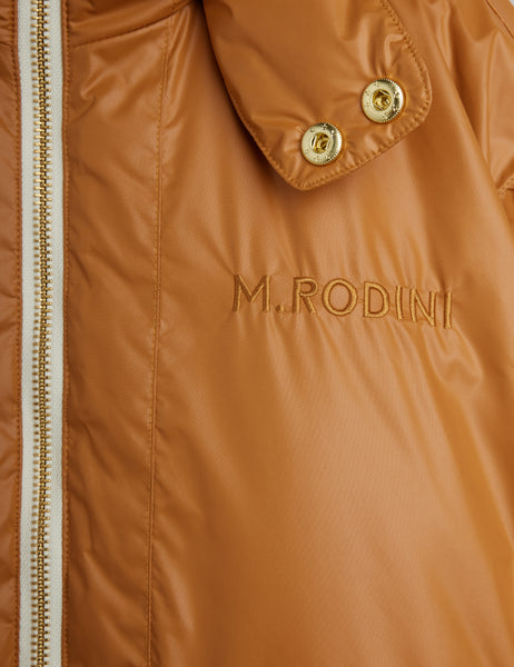 Piumino biscotto con logo per neonato e bambino Mini Rodini 2671010613 BEIGE 
