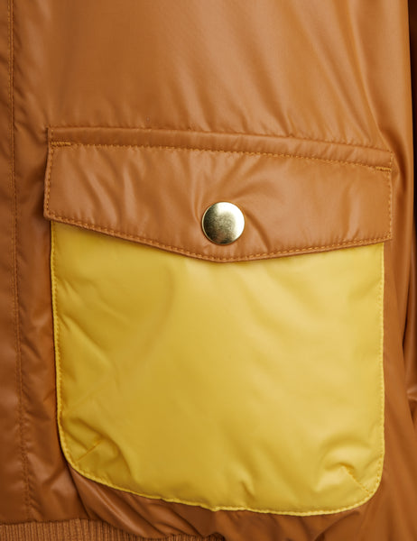 Piumino biscotto con logo per neonato e bambino Mini Rodini 2671010613 BEIGE 