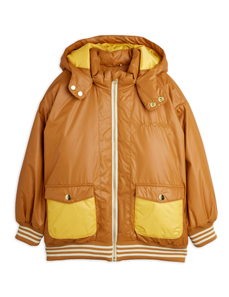 Piumino biscotto con logo per neonato e bambino Mini Rodini 2671010613 BEIGE 