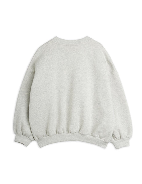 Felpa grigia con ricamo per neonati  e bambini Mini Rodini 2672013094 GREY 