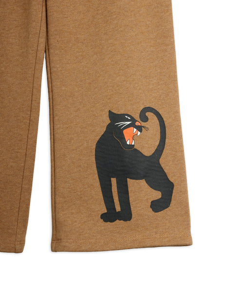 Pantalone in felpa biscotto con stampa per neonati e bambini Mini Rodini 2673011416 BROWN 
