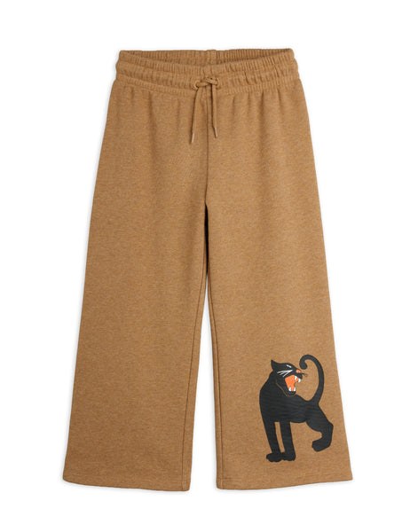Pantalone in felpa biscotto con stampa per neonati e bambini Mini Rodini 2673011416 BROWN 
