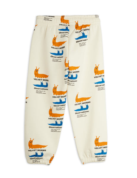 Pantalone in felpa panna con stampa all over per neonato e bambino Mini Rodini 2673011800 MULTI 