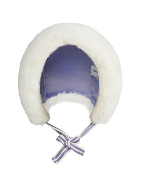 Cappello bianco in ecopelliccia per neonata e bambina Mini Rodini 2676511911 OFF-WHITE 