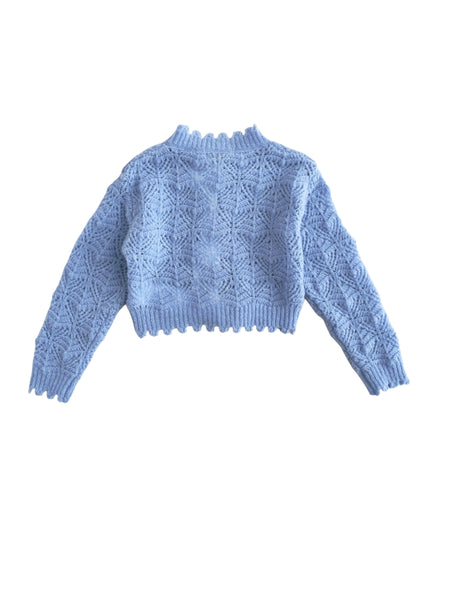 Cardigan ceruleo per neonata e bambina Miss Grant MG1728 CERUL 