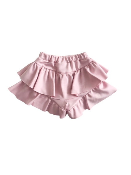 Shorts rosa a balze per neonata e bambina Miss Grant MG1744 CHER 