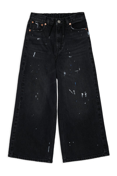 Jeans in denim nero con dettagli per bambina MM6 Maison Margiela M60209 M602 