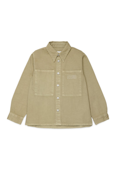 Camicia in denim verde oliva per bambini MM6 Maison Margiela M61032 M6515 