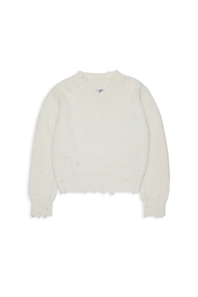 Maglia panna con dettagli per bambini MM6 Maison Margiela M61057 M6101 