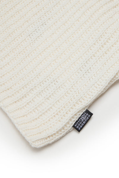 Balaclava in maglia panna per bambini MM6 Maison Margiela M61060 M6101 
