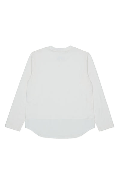 T-shirt bianca con logo per bambini MM6 Maison Margiela M61071 M6102 