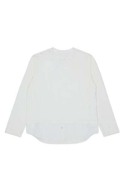 T-shirt bianca con logo per bambini MM6 Maison Margiela M61071 M6102 