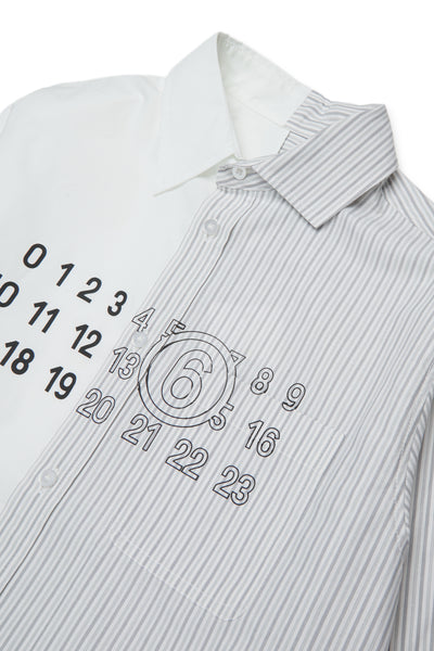 Camicia con logo per bambino MM6 Maison Margiela M61093 M6C51 